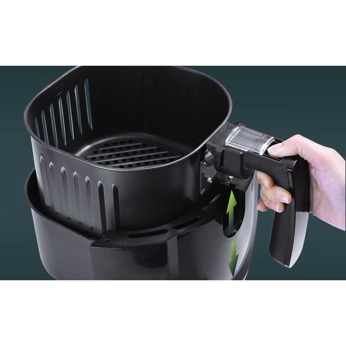 Friteuse à air chaud - Aigi Hida - Friteuse à Air Chaud - Minuteur - 3.5 Litres - Noir