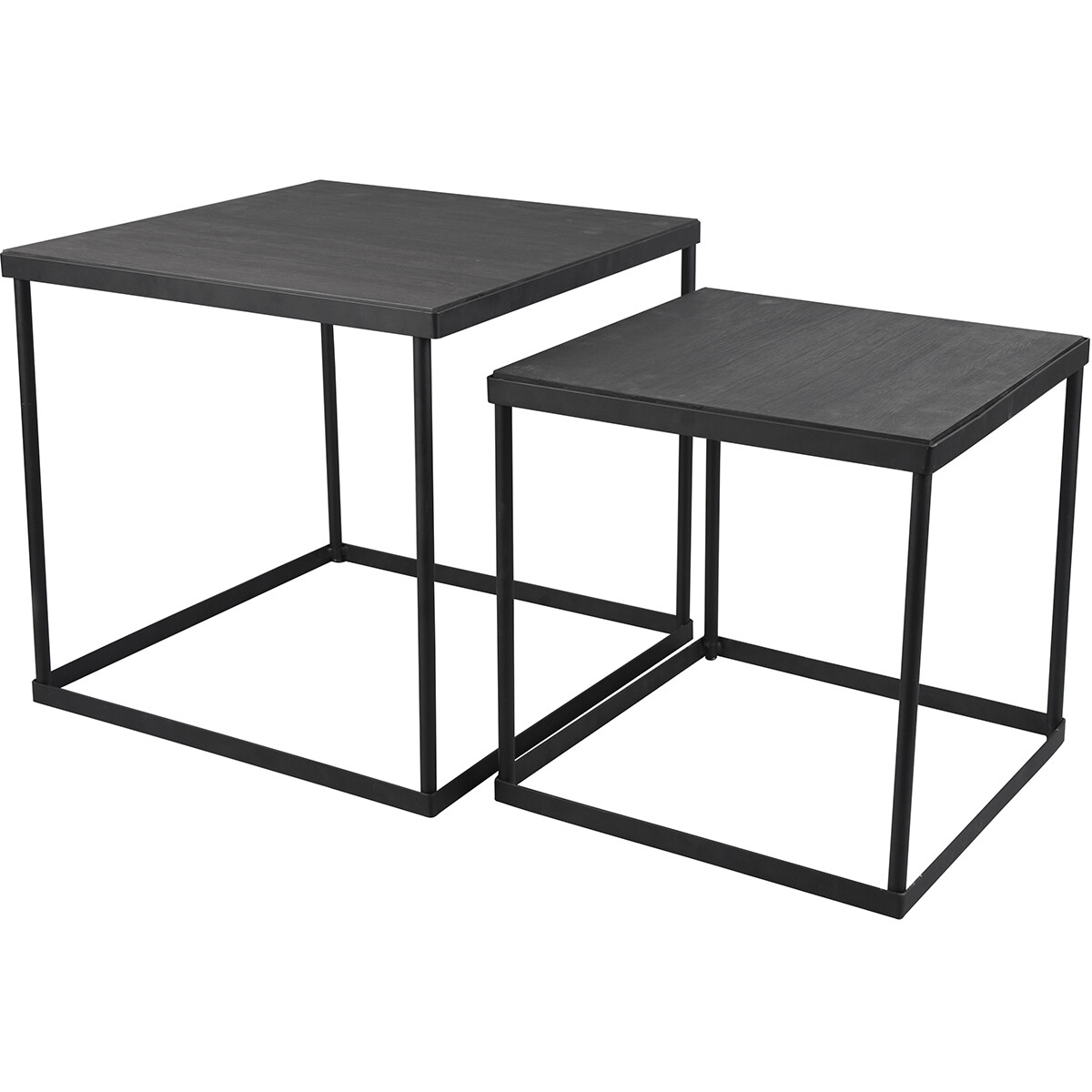 Table d'appoint - Trion Stika - 2 Petites tables - Noir