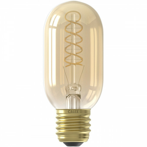 CALEX - Pack de 10 Lampes LED - Lampe Tube LED - Filament - Douille E27 - Dimmable - 4W - Blanc Chaud 2100K - Ambre