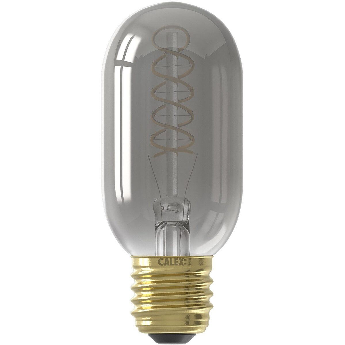 CALEX - Lampe LED - Lampe Tube LED - Filament - Douille E27 - Dimmable - 4W - Blanc Chaud 2100K - Titane