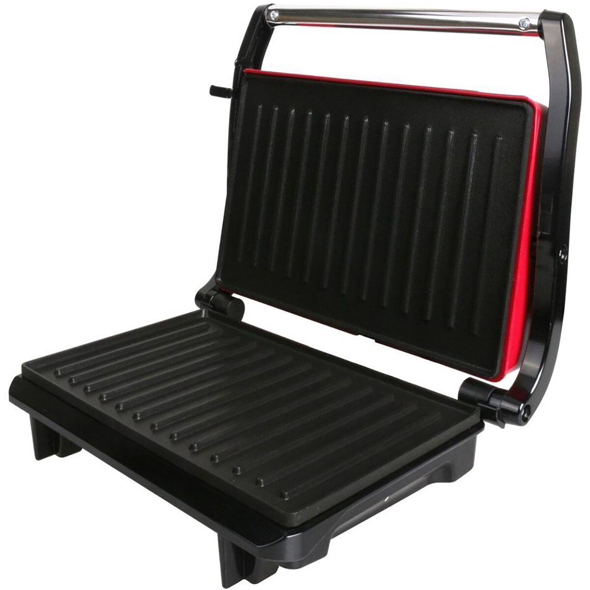 Grill de contact - Appareil à Croque-Monsieur - Aigi Wirmo - Toucher Froid - Inox - Rouge