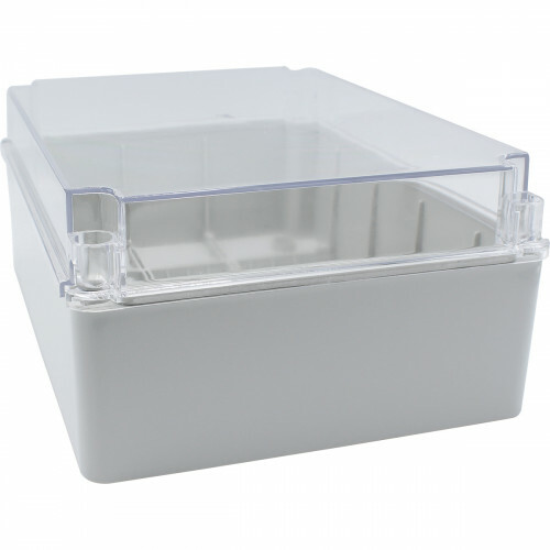 Boîte de jonction - Velvalux Panoboxpro - Boîte de dérivation - IP65 - IK10 - 230x310x130mm - Gris - Couvercle transparent