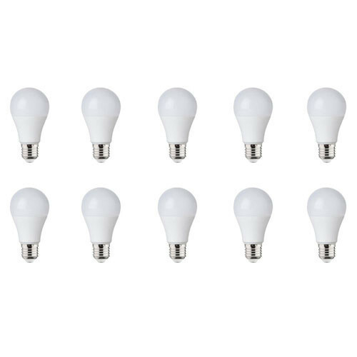 Pack de 10 Lampes LED - Douille E27 - 5W - Blanc Chaud 3000K