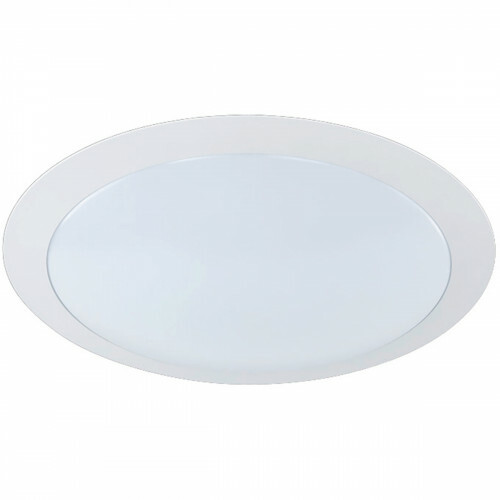 Plafonnier LED - Éclairage de Plafond - Trion Ginzon - 12W - Blanc Chaud 3000K - Dimmable - Rond - Mat Blanc - Aluminium