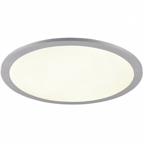 Plafonnier LED - Éclairage de Plafond - Trion Tiberon - 20W - Blanc Neutre 4000K - Rond - Mat Titane - Plastique