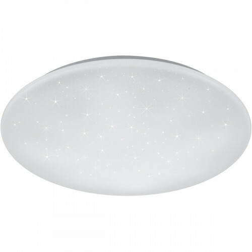 Plafonnier LED - Trion Ster - 27W - Couleur de lumière ajustable - Dimmable - Télécommande - Lumière Étoile - Rond - Mat Blanc - Plastique