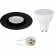 LED Spot Set - Pragmi Rodos Pro - GU10 Fitting - Inbouw Rond - Mat Zwart - 4W - Warm Wit 3000K - Ø93mm