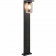 LED Tuinverlichting met Dag en Nacht Sensor - Staande Buitenlamp - Trion Ardola XL - E27 Fitting - Spatwaterdicht IP44 - Rechthoek - Mat Zwart - Aluminium