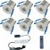 LED Veranda Spot Complete Set - 6 Stuks - 3W - Warm Wit 3000K - Dimbaar - Waterdicht IP65 - Inbouw - Rond - Mat Zilver - Aluminium - 12V