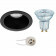 OSRAM - LED Spot Set - Parathom PAR16 927 36D - Pragmi Minko Pro - GU10 Fitting - Dimbaar - Inbouw Rond - Mat Zwart - 3.7W - Warm Wit 2700K - Verdiept - Ø90mm