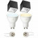 PHILIPS HUE - Opbouwspot Set GU10 - White Ambiance - Bluetooth - Pragmi Cliron Pro - Opbouw Vierkant - Mat Zwart/Wit - Verdiept - 90mm