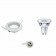 PHILIPS - LED Spot Set - CorePro 827 36D - GU10 Fitting - Dimbaar - Inbouw Rond - Glans Wit - 4W - Warm Wit 3000K - Kantelbaar Ø90mm