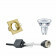 PHILIPS - LED Spot Set - CorePro 830 36D - GU10 Fitting - Inbouw Vierkant - Mat Goud - 4.6W - Warm Wit 3000K - Kantelbaar 80mm