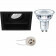 PHILIPS - LED Spot Set - CorePro 827 36D - Pragmi Domy Pro - GU10 Fitting - Inbouw Vierkant - Mat Zwart - 3.5W - Warm Wit 2700K - Verdiept - Kantelbaar - 105mm