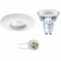 PHILIPS - LED Spot Set - CorePro 827 36D - Pragmi Luno Pro - Waterdicht IP65 - GU10 Fitting - Inbouw Rond - Mat Wit - 3.5W - Warm Wit 2700K - Ø82mm