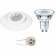 PHILIPS - LED Spot Set - CorePro 827 36D - Pragmi Nivas Pro - GU10 Fitting - Inbouw Rond - Mat Wit - 3.5W - Warm Wit 2700K - Trimless - Kantelbaar - Ø150mm