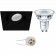 PHILIPS - LED Spot Set - CorePro 827 36D - Pragmi Nivas Pro - GU10 Fitting - Inbouw Vierkant - Mat Zwart - 3.5W - Warm Wit 2700K - Trimless - Kantelbaar - 150mm