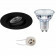 PHILIPS - LED Spot Set - MASTER 927 36D VLE - Pragmi Alpin Pro - GU10 Fitting - DimTone Dimbaar - Inbouw Rond - Mat Zwart - 4.9W - Warm Wit 2200K-2700K - Kantelbaar Ø92mm