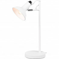 Lampe de bureau LED - Éclairage de Table - Trion Rollo - Douille E14 - Rond - Mat Blanc - Aluminium