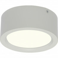 Downlight LED - En Saillie Rond Haut 15W - Blanc Neutre 4200K - Mat Blanc Aluminium - Ø180mm