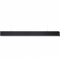 Suspension LED - Luminaire Suspendu - Cobalt - 40W - Blanc Neutre 4200K - Mat Noir - Aluminium - 3cm