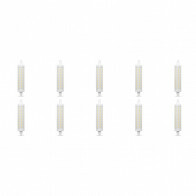 Pack de 10 Lampes LED - Aigi - Douille R7S - 12W - Blanc Chaud 3000K