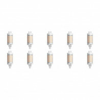 Pack de 10 Lampes LED - Aigi - Douille R7S - 7W - Blanc Froid 6500K