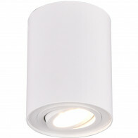 Plafonnier LED - Éclairage de Plafond - Trion Cosmin - Douille GU10 - 1-lumière - Rond - Mat Blanc - Aluminium