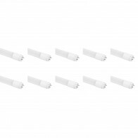 Tube LED TL T8 10 Pack - Aigi - 120cm 18W High Lumen 140 LM/W - Blanc Froid 6500K