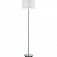 Lampadaire LED - Trion Hotia - Douille E27 - Rond - Mat Blanc - Aluminium