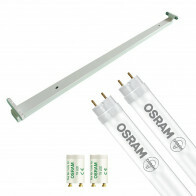 Réglette LED avec Tube T8 - OSRAM SubstiTUBE Value EM 840 - Aigi Dybolo - 120cm Double - 32.4W - Blanc Neutre 4000K