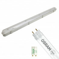 Réglette LED avec Tube T8 - OSRAM SubstiTUBE Value EM 840 - Aigi Hari - 120cm Simple - 16.2W - Blanc Neutre 4000K