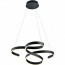 LED Hanglamp - Hangverlichting - Trion Frinco - 52W - Warm Wit 3000K - Dimbaar - Rond - Mat Zwart - Aluminium