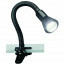 LED Klemlamp - Trion Fexy - E14 Fitting - Glans Zwart - Kunststof