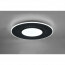 LED Plafondlamp - Plafondverlichting - Trion Virsa - 70W - Aanpasbare Kleur - Dimbaar - Afstandsbediening - Rond - Mat Zwart - Aluminium 12