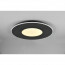 LED Plafondlamp - Plafondverlichting - Trion Virsa - 70W - Aanpasbare Kleur - Dimbaar - Afstandsbediening - Rond - Mat Zwart - Aluminium 15