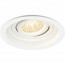 LED Spot Set - Pragmi Domy Pro - GU10 Fitting - Inbouw Rond - Mat Wit - 4W - Warm Wit 3000K - Verdiept - Kantelbaar - Ø105mm 5