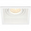 LED Spot Set - Pragmi Domy Pro - GU10 Fitting - Inbouw Vierkant - Mat Wit - 4W - Warm Wit 3000K - Verdiept - Kantelbaar - 105mm 5