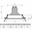 OSRAM - LED Spot Set - Parathom PAR16 927 36D - Pragmi Pollon Pro - GU10 Fitting - Dimbaar - Inbouw Rond - Mat Zwart - 3.7W - Warm Wit 2700K - Verdiept - Ø82mm Lijntekening