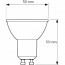 PHILIPS - LED Spot Set - CorePro 827 36D - Pragmi Pollon Pro - GU10 Fitting - Inbouw Rond - Mat Wit - 3.5W - Warm Wit 2700K - Verdiept - Ø82mm Lijntekening