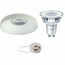 PHILIPS - LED Spot Set - CorePro 827 36D - Pragmi Vrito Pro - GU10 Fitting - Inbouw Rond - Mat Wit - 3.5W - Warm Wit 2700K - Ø82mm