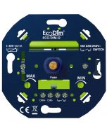 EcoDim - LED Dimmer - ECO-DIM.04 - Fase Afsnijding RC - Inbouw - Enkel Knop - 0-150W