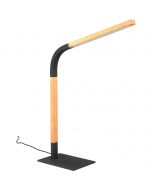 LED Bureaulamp - Trion Lynto - 2W - Aanpasbare Kleur - Dimbaar - Rechthoek - Mat Wit - Kunststof