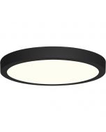 LED Downlight - 18W - Natuurlijk Wit 4200K - Mat Zwart - Opbouw - Rond - Aluminium - Ø225mm