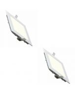 LED Spot / LED Downlight / LED Paneel Set BSE Slim Vierkant Inbouw 12W 4200K Natuurlijk Wit 170mm Spatwaterdicht Pack