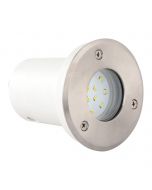 LED Grondspot - Inbouw Rond 1.2W - Waterdicht IP67 - Blauw - RVS - Ø95mm