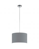 LED Hanglamp - Hangverlichting - Trion Hotia - E27 Fitting - 1-lichts - Rond - Mat Grijs - Aluminium