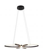 LED Hanglamp - Trion Sonso - 28W - Natuurlijk Wit 4000K - Rond - Mat Wit - Aluminium