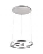 LED Hanglamp - Trion Macy - 64W - Warm Wit 3000K - Dimbaar - Rond - Mat Chroom - Aluminium