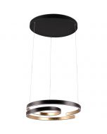 LED Hanglamp - Trion Macy - 64W - Warm Wit 3000K - Dimbaar - Rond - Mat Chroom - Aluminium